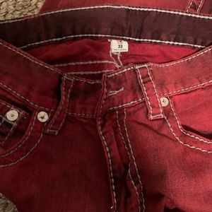 True religion jeans red